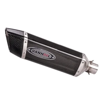 High quality universal titanium carbon fibre stainless steel exhaust muffler silencer exhaust pipe for motorcycle