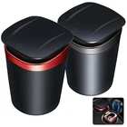 Metal Ashtray Metal Magnetron Induction Smokeless Car Ashtray Portable Ashtray Car Ashtray With LED
