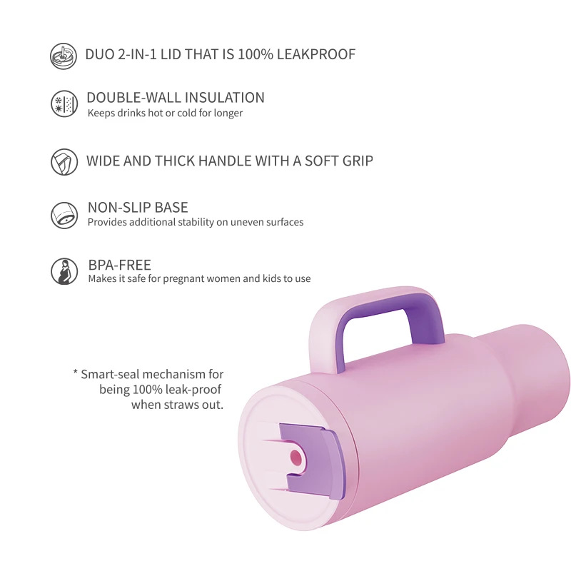 2024 Leisure Style 18/8 Vacuum Insulated Tumbler With Lid and Straw for Water factory