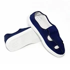 Flat Esd Shoe Price Factory Price Lightweight Work Esd Butterfly Shoes Blue Genuine Flat Anti-static Shoes