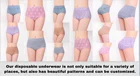 Women's Women Disposable Menstrual Period Panties With Pad For Women's Menstrual Underpants Underwear Maternity