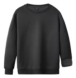 Fleece Lining Thermal Long Sleeve Sweatshirts Mens Crew Neck Hoodie Workout Moisture Wicking Pullover Casual Sportswear Outdoor