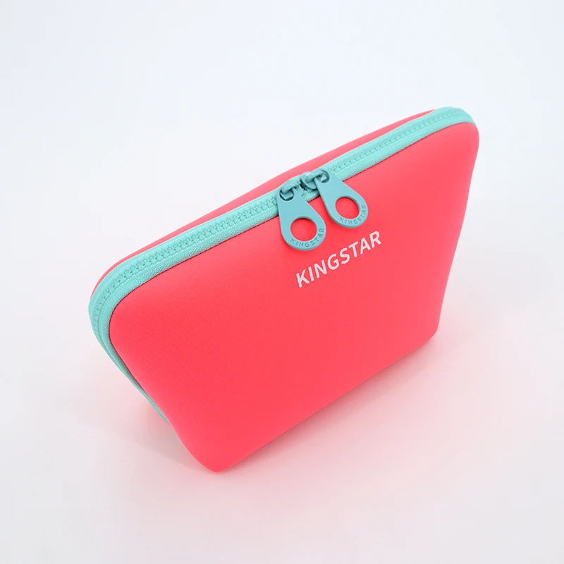 Portable Neoprene Bag Case Small Square Accessories Makeup Mouse Cable Pouch Makeup Kits Bag supplier