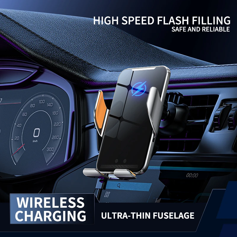 For Iphone 14 13 12 Pro Max Plus Car Wireless Charger Phone Portable Holder Fast Car Wireless Charging