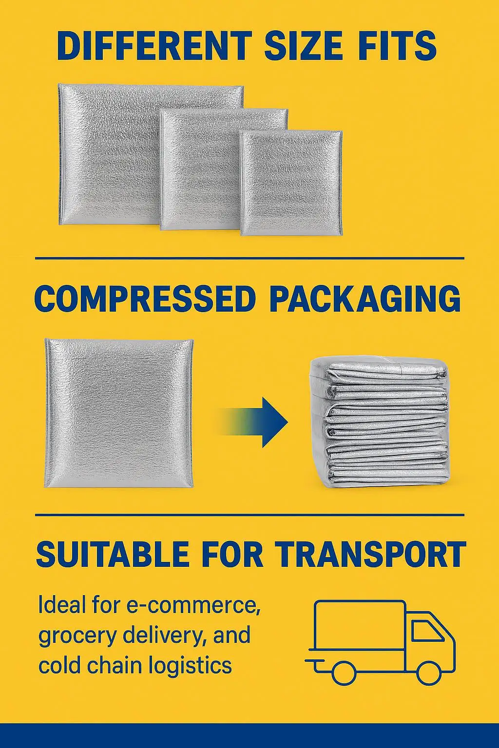 Custom Printed Disposable Insulated Bag & Box Liner for Cold Chain & Food Delivery Packaging Premium Quality & Eco-Friendly - detail 5