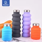 Bottle Foldable Bottle Silicone Collapsilbe Bottle Foldable Water Bottle 500ml /16oz BPA Free
