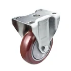 Aluminium Caster High Elastic Rubber 146KG Loading 3/4/5 Inch Aluminium Caster