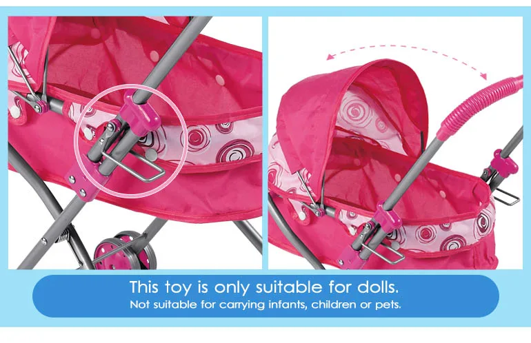 Fei Li toys best seller foldable toy doll pram for toddler girl toys stroller baby doll pram stroller