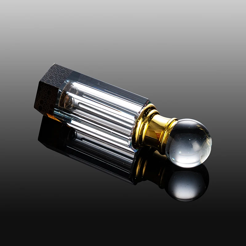 product new products wholesale hot sale bicolor square pillar exquisite glass empty bottle 3ml customizable crystal perfume bottle-4