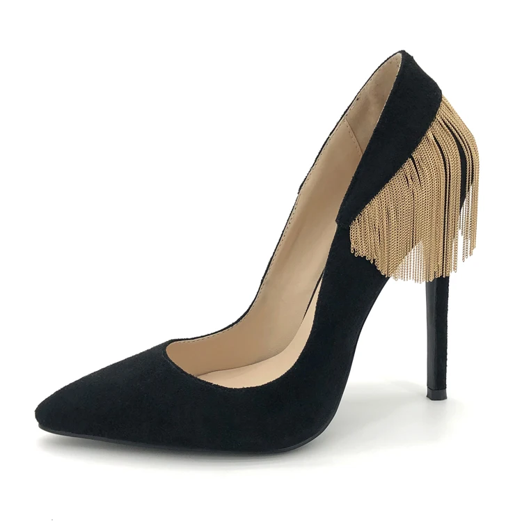 comfortable black suede pumps