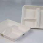 Tray Food Packaging 2021 Home Compostable 3 Compartment Tray Paper Plates Food Packaging