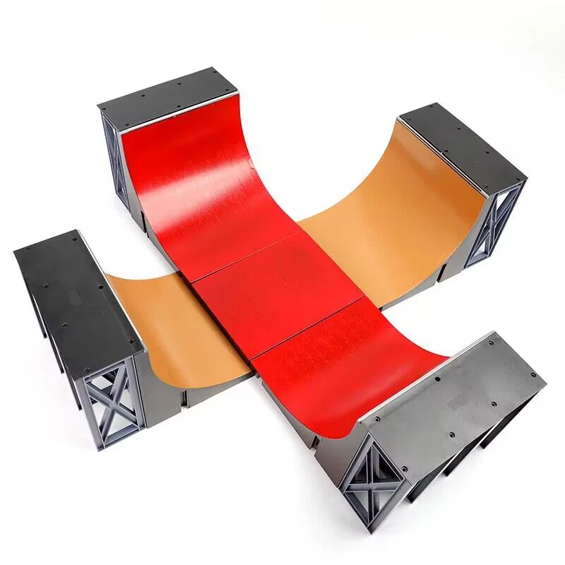 Ultimate Half Pipe Ramp Half Pipe Finger Skateboard Ramps Set With