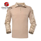 Desert Desert Camouflage Tactical Uniform Military Uniform Ripstop Frog Suit With Elbow Knee Pads TU14