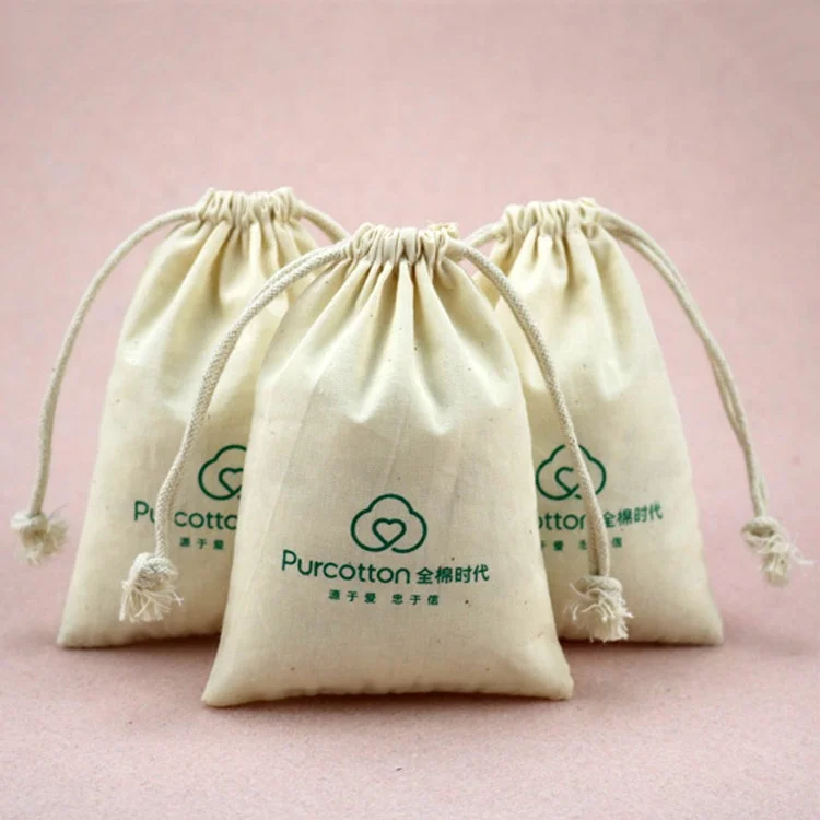 personalised cotton drawstring bolsas