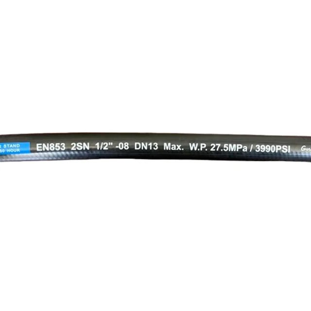 SAE100R1 SAE100R2 SAE100R17 Hydraulic Hose for Petroleum and Water-Based Hydraulic Fluid Smooth Tough  Cutting Service Available