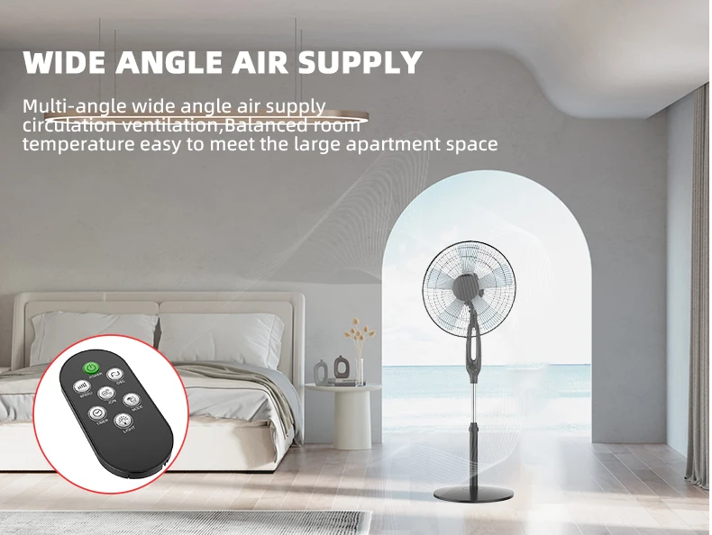 Stand Fan, LED, Electric, ABS - detail 16