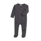 Baby 2021 Onesie Baby Clothes Bodysuit Custom Button Footie Newborn Baby Jumpsuit Romper