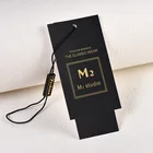 Tag Clothing Hang Tag Customized Printed Your Logo Garment Label For Clothing Garment Hang Tag With String