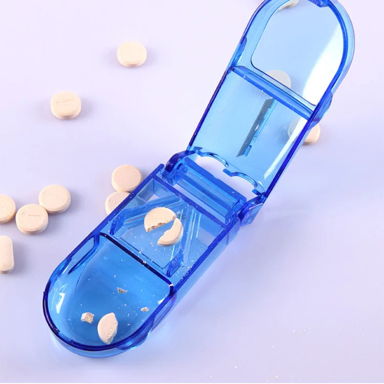 Portable Clear Pill Splitter Effective Finger Protecting Cutter With