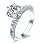 Gold Ring Rings High Quality Wholesale 3 Carat 14k 18k Rose Gold Gra Certified Engagement Moissanite Ring
