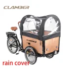 3 Wheel Electric Cargo Round Box Dutch Bike Electric Bakfiets With Front Big Wood 200 - 250W 4-6 Hours CE