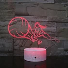 3d 3d Led Night Light 3D Illusion Night Light Shape LED Desk Table Lamp 7 Color Lamp Art Sculpture Lights