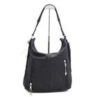 Brand Handbag Custom Luxury Brand Girls Ladies Handbag Black Tote Pu Leather Shoulder Bags For Women