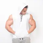 Vest Vest Sweatshirt Custom Bodybuilding Hoodie Summer Loose Sports Wear Mens Hoodie Sleeveless Gym Vest Sweatshirt