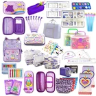 School Lemon Ribbon Back To School Stationery Set Cheap Coloring Set With Logo