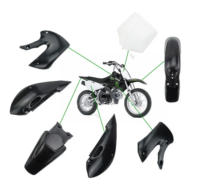 High Quality Motorcycle Fairing Kits Seat Fuel Tank For Kawasaki Klx110