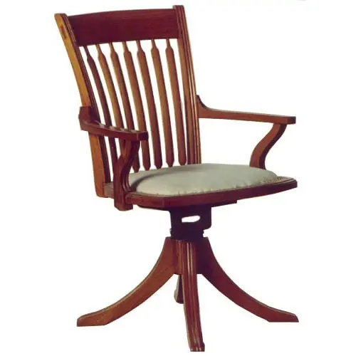 rotating wooden chair