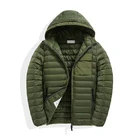 Down Jacket Men Manufacturer Wholesale Embossed Warm Men's Short Down Jacket Leder Jacket Men