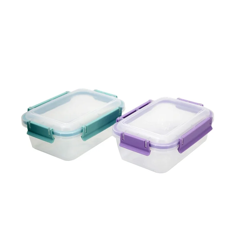 100% Airtight Rectangle Take Away Transparent Togo Pp  Meal Prep Food Containers For Microwave Tiffin Lunch Box Kids Lunch Set