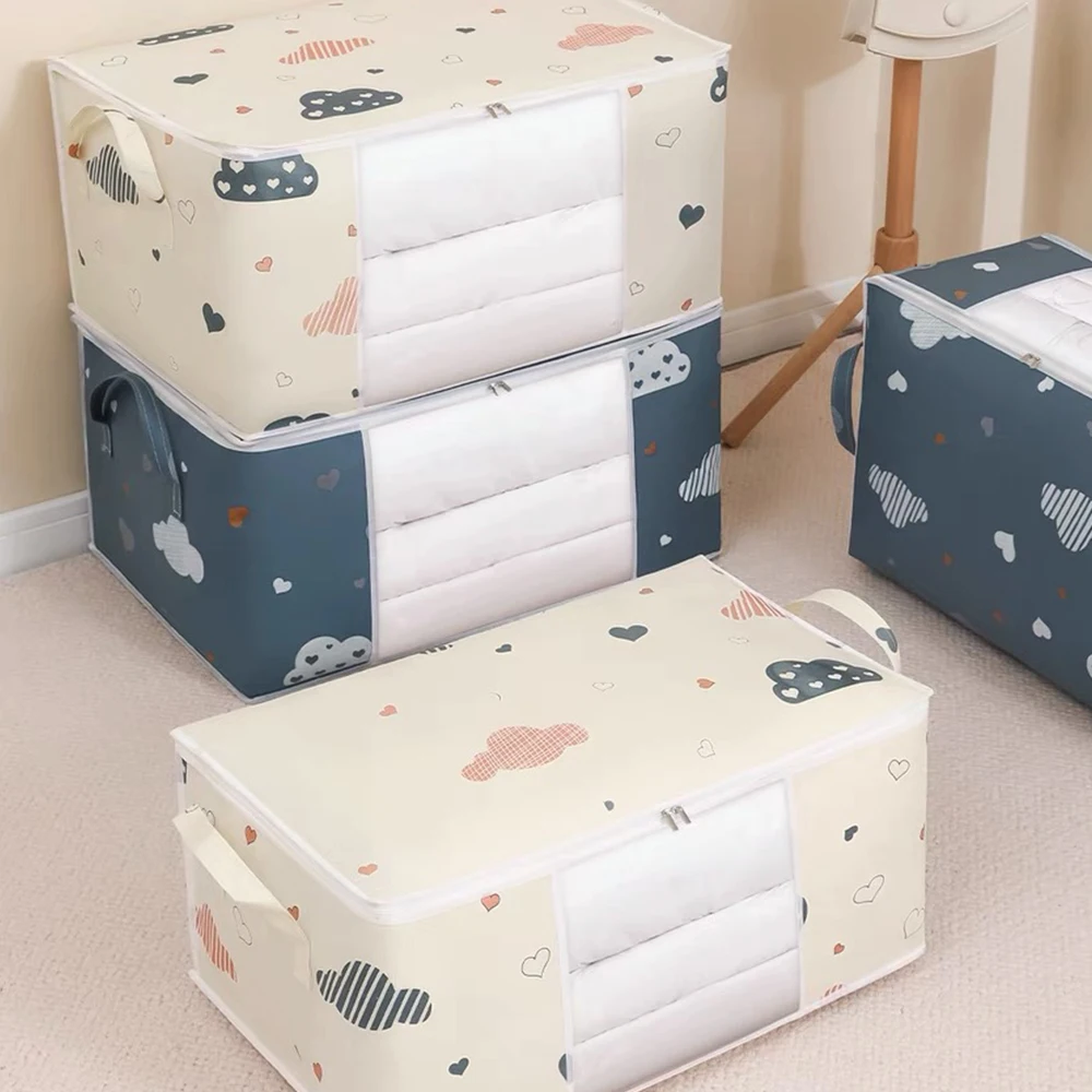 Wholesale Fabric Comforters Pillows Blankets Foldable Comforter Storage Bag