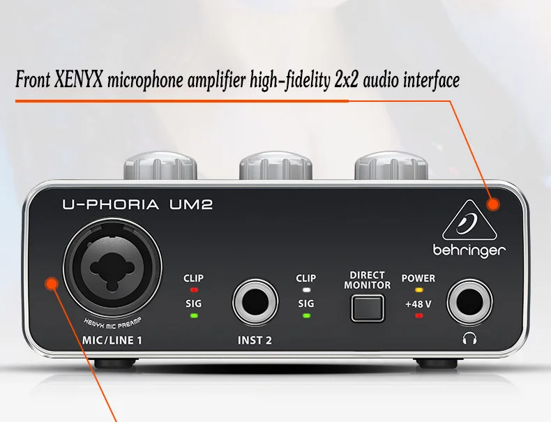 Внешняя звуковая карта с usb behringer um2 u phoria