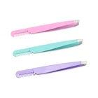 Eyebrow Scissor And Tweezers Hot Selling Stainless Steel Precise Work 24PCS/DISPLAY 5000pcs/color FOB Guangzhou Slanted