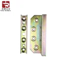 Hinge 4" Bed Metal Connect Bed Hinge Zinc Plating Hidden Bed Frame Brackets