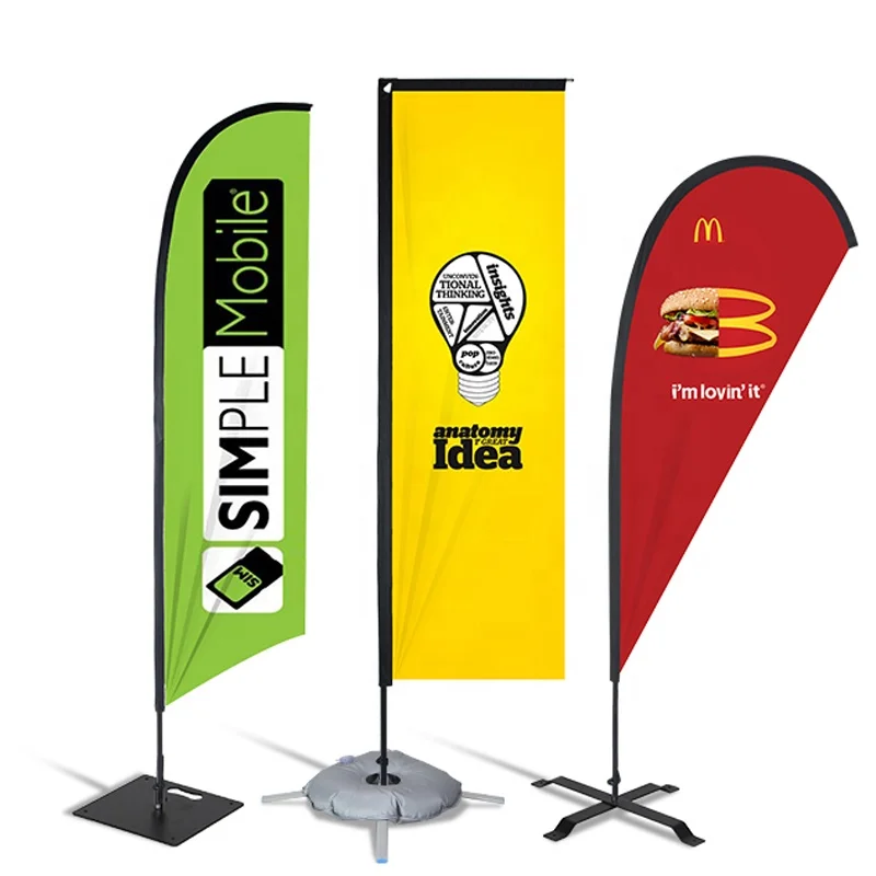 Flying Banner//Exhibition//Advertising//Outdoor Display Printed TEARDROP FLAG3.2m
