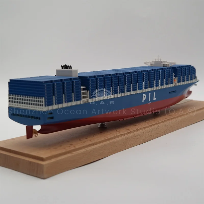 loas factorys customized 45cm pil container ship model 1888 scale model for shipping gift-5