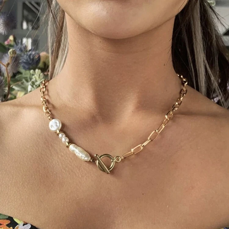 Short Necklace Choker Gold Chains 