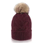 Warm With Winter Beanie KIMTEX High Quality Warm Acrylic Knitted Winter Beanie Toque With Faux Fur Pom