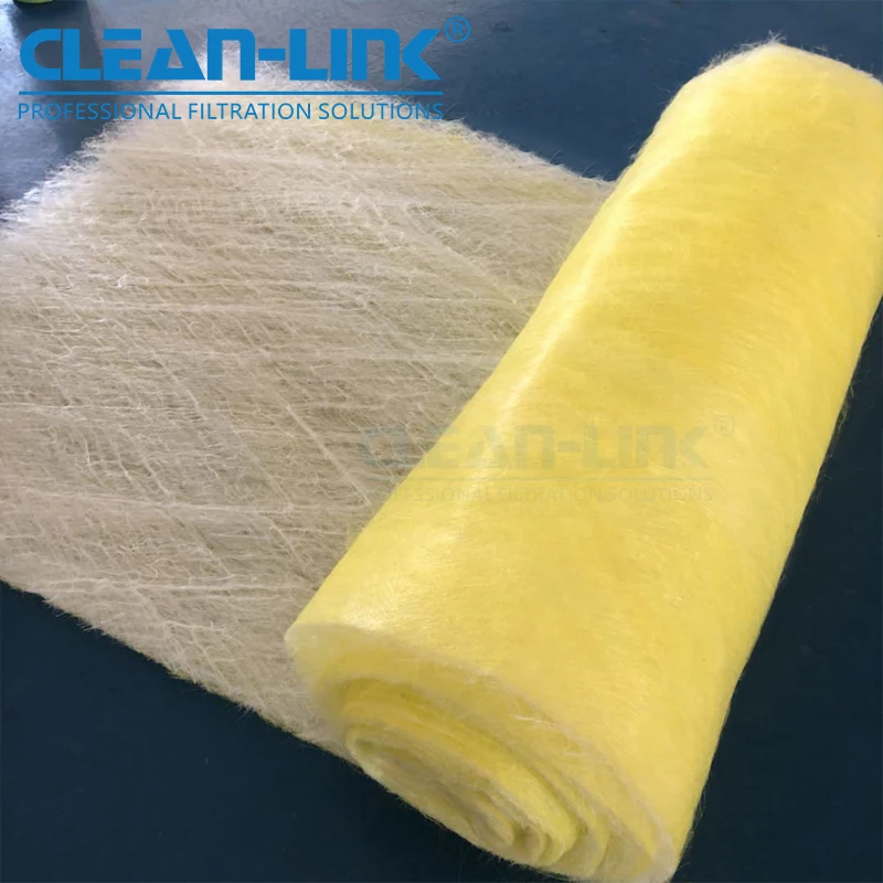 Clean Link Fiberglass Filter Roll Paint Stop Filter Media Spray Booth