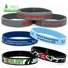 Wholesale No Minimum Free Shipping Custom Double Sided Printing Wrist Band Silicone Wristband
