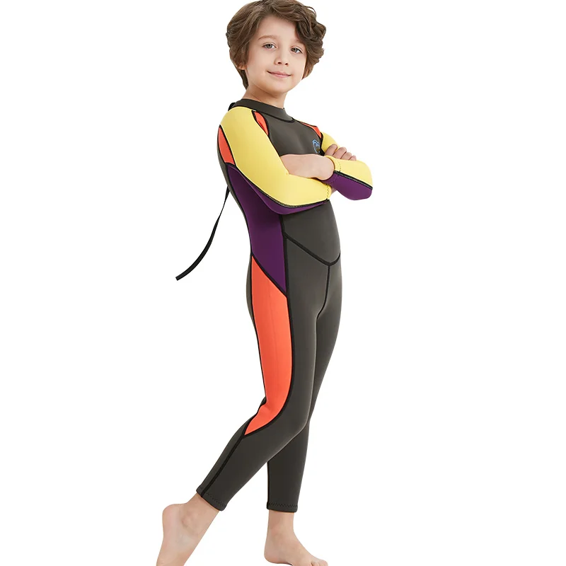 3mm Wholesale Swimwear Full Body Warm Back Zipper Kids Children Diving Suit Swimming Surfing Neoprene Wetsuit