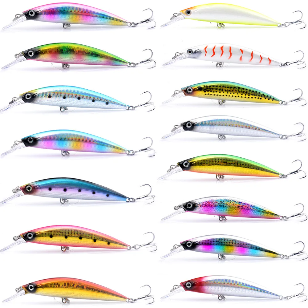 Jk Abs Hard Plastic Mm G D Eyes Heavy Minnow Lure Sinking Sea