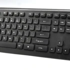 Wireless 2.4Ghz Keyboard Comfortable Full-size Thin Keyboard Chocolate Keycaps Black Color Model AX620