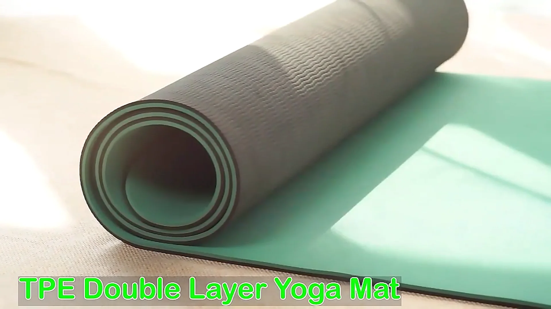 Free Sample Tpe Eco Yoga Mat Custom Printed Yoga Mats Logo Eco Friendly