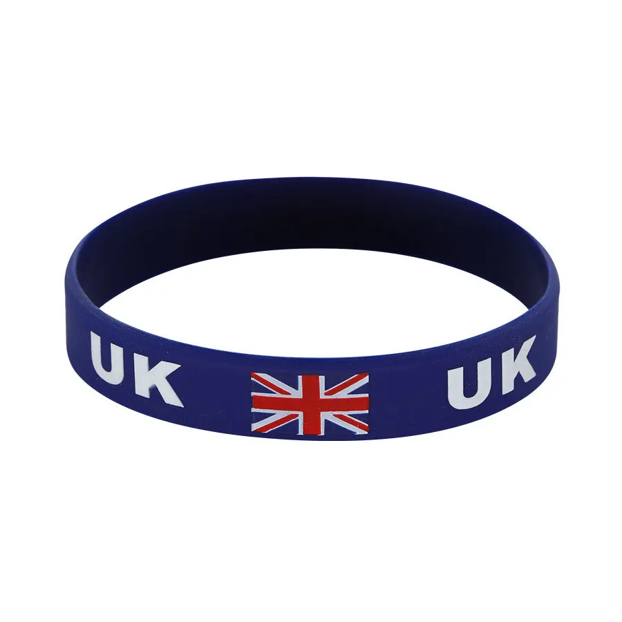 rubber bracelets silicone wristband Design Your Own Personalized Country Logo silicon bracelet