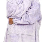 Sweatshirt Soft Blanket Hoodie Adult Flannel Sweatshirt Blanket Custom Flannel Hoodie