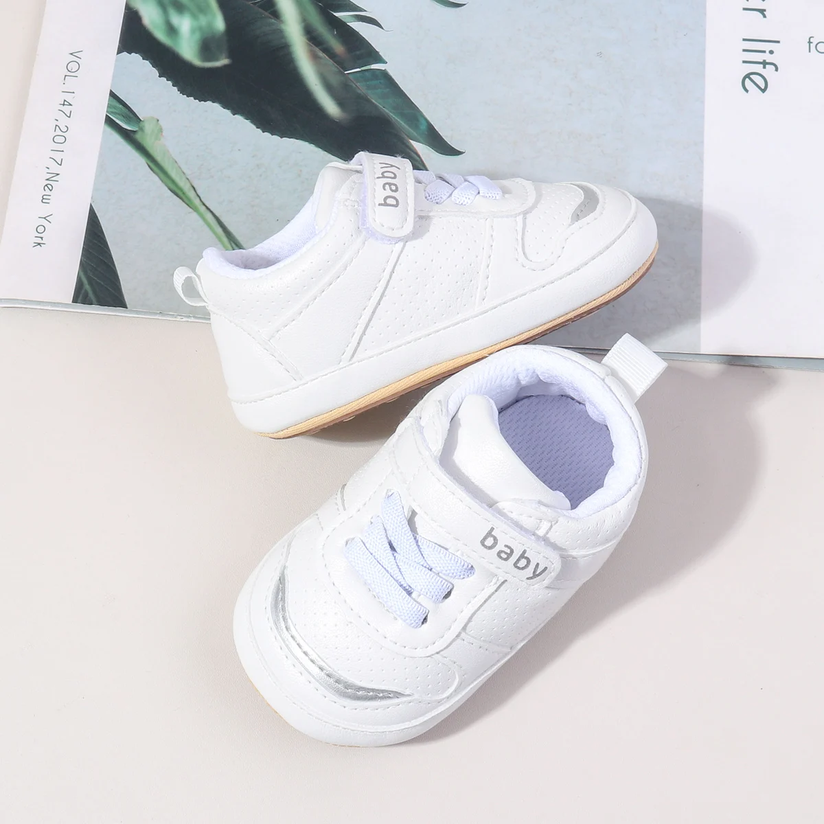 New Arrival Hook&Loop Baby Toddler Sport Shoes Spring Autumn Anti-slip Outsole Toddler Baby Walking Shoes manufacture